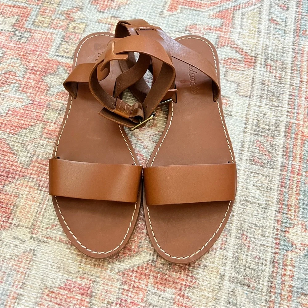 NWOT Madewell The Boardwalk ankle strap sandal size 7 - Picture 1 of 3